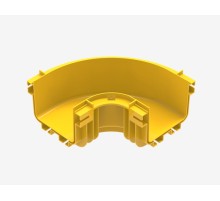 Горизонтальный изгиб на 90° для оптического лотка 120мм Hyperline FBTR-120-ELB90