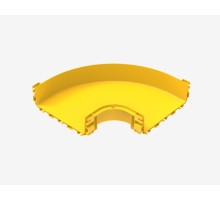 Горизонтальный угол на 90° для оптического лотка 300х100 мм Hyperline FBTR-300-ELB90