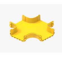 Ответвитель крестообразный пластиковый оптического лотка300мм (c 20 винтами M5) Hyperline FBTR-300-CRS