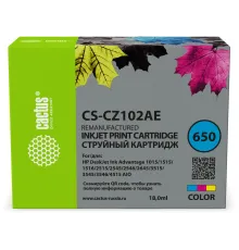 Картридж струйный Cactus CS-CZ102AE