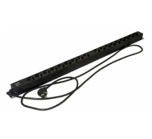 Блок розеток вертикальный Hyperline SHE-18SH-2.5EU