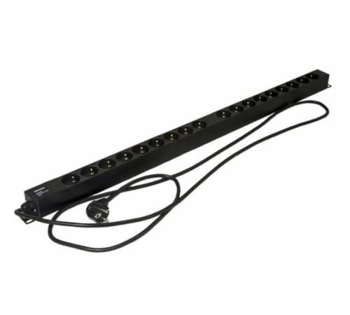 Блок розеток вертикальный Hyperline SHE-18SH-2.5EU