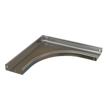 Угол 90° горизонтальный плавный 300x50 R100-0 8 мм Hyperline RST-AHS90-300-50-0 8-R100-SZ RST-AHS90-300-50-0,8-R100-SZ