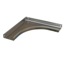 Угол 90° горизонтальный плавный 100x100 R100-0 8 мм Hyperline RST-AHS90-100-100-0 8-R100-SZ RST-AHS90-100-100-0,8-R100-SZ