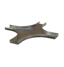 Ответвитель X-образный горизонтальный плавный 100x50 R100-0 8 мм Hyperline RST-CXS-100-50-0 8-R100-SZ RST-CXS-100-50-0,8-R100-SZ