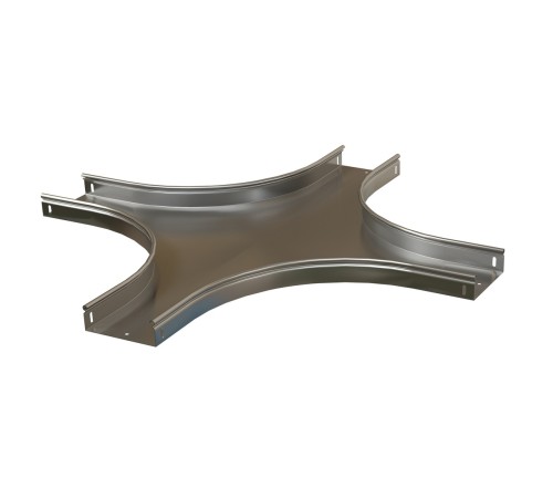 Ответвитель X-образный горизонтальный плавный 200x50 R100-0 8 мм Hyperline RST-CXS-200-50-0 8-R100-SZ RST-CXS-200-50-0,8-R100-SZ