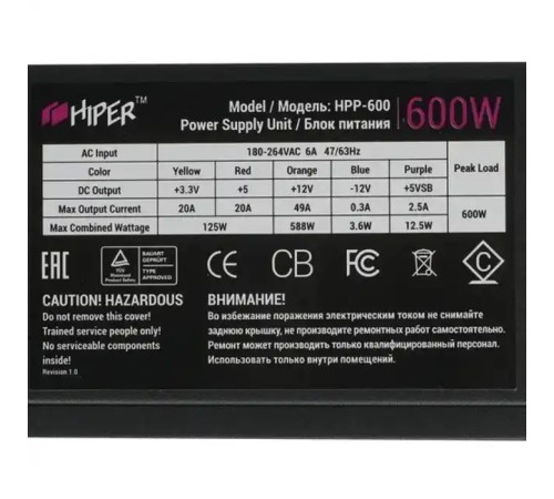 Блок питания Hiper HPP-600