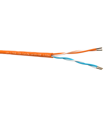 Кабель UTP2 cat.5e одножильный 305м CCA нг(А)-HF LSZH оранжевый Netko Optima N.UTP-67482.25.0B (67482)