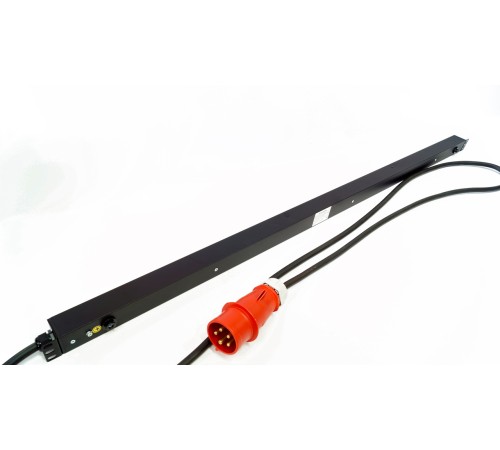 Блок розеток вертикальный Hyperline SHE-36IEC-6BIEC-B-3x32-3PVR