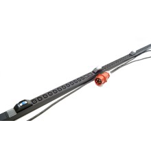 Блок розеток вертикальный Hyperline SHE-36IEC-6BIEC-B-3x16-3PVR