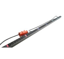 Блок розеток вертикальный Hyperline SHE-36IEC-6BIEC-3x32-3PVR