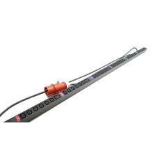 Блок розеток вертикальный Hyperline SHE-36IEC-6BIEC-3x32-3PVR