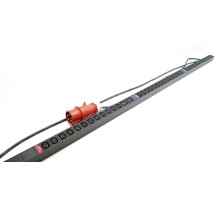 Блок розеток вертикальный Hyperline SHE-36IEC-6BIEC-3x16-3PVR