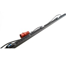 Блок розеток вертикальный Hyperline SHE-30IEC-6BIEC-B-3x32-3PVR