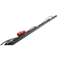 Блок розеток вертикальный Hyperline SHE-30IEC-6BIEC-B-3x32-3PVR