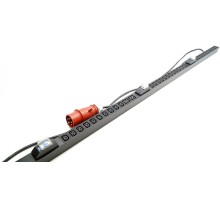 Блок розеток вертикальный Hyperline SHE-30IEC-6BIEC-B-3x16-3PVR