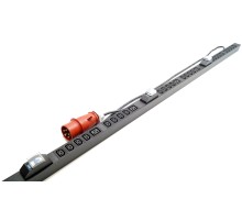 Блок розеток вертикальный Hyperline SHE-24IEC-6BIEC-B-3x32-3PVR