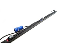 Блок розеток вертикальный Hyperline SHE-28IEC-4BIEC-2.5PVB