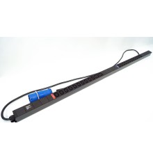Блок розеток вертикальный Hyperline SHE-20IEC-4BIEC-32-3PVB