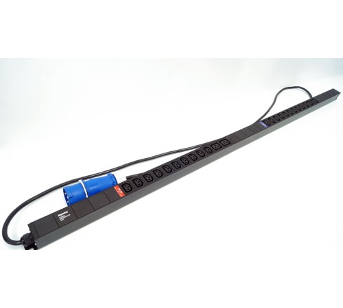 Блок розеток вертикальный Hyperline SHE-20IEC-4BIEC-32-3PVB