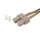 Патч-корд волоконно-оптический (шнур) Hyperline FC-AWS1/D-50-SC/PR-SC/PR-H-1M-LSZH-OR