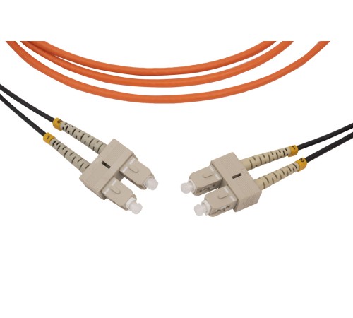 Патч-корд волоконно-оптический (шнур) Hyperline FC-AWS1/D-50-SC/PR-SC/PR-H-2M-LSZH-OR