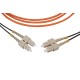 Патч-корд волоконно-оптический (шнур) Hyperline FC-AWS1/D-50-SC/PR-SC/PR-H-2M-LSZH-OR