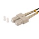 Патч-корд волоконно-оптический (шнур) Hyperline FC-AWS1/D-50-SC/PR-SC/PR-H-2M-LSZH-OR