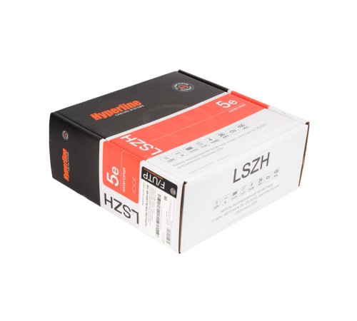 Кабель витая пара Hyperline FUTP4-C5E-P26-IN-LSZH-BK-100