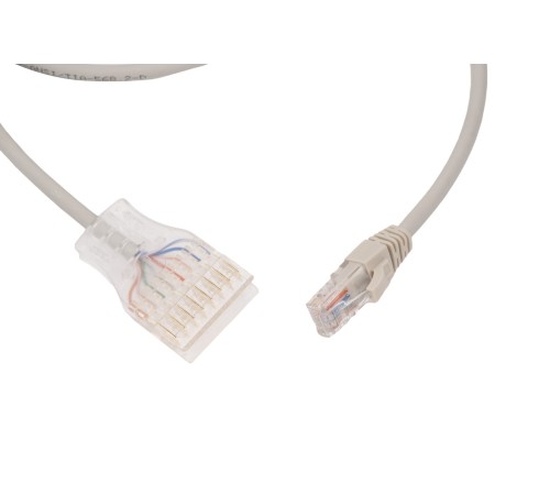 Патч-корд 110 тип - RJ-45 4 пары Cat.5e LSZH 1 м серый Hyperline PC-110-RJ45-4P-C5e-1M-LSZH-GY Патч-корд 110 тип - RJ-45 4 пары Cat.5e LSZH 1 м серый Hyperline PC-110-RJ45-4P-C5e-1M-LSZH-GY