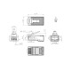 Разъем легкой оконцовки RJ-45 (8P8C) (100 шт.) Hyperline PLEZ-8P8C-U-C5-SH-100