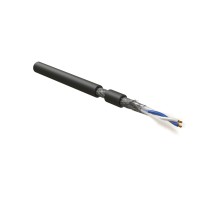 Кабель интерфейса RS-485 Hyperline RS-SF-1x2x22/7-PVC-BK-500