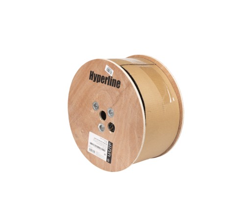 Кабель витая пара Hyperline UUTP4-C5E-S24-OUT-PE-BK-500