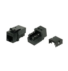 Вставка Keystone Jack RJ-45 (8P8C) Hyperline KJ9-8P8C-C5e-90-BK