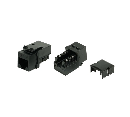 Вставка Keystone Jack RJ-45 (8P8C) Hyperline KJ9-8P8C-C5e-90-BK