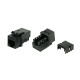 Вставка Keystone Jack RJ-45 (8P8C) Hyperline KJ9-8P8C-C5e-90-BK
