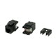 Вставка Keystone Jack RJ-45 (8P8C) Hyperline KJ8-8P8C-C6A-180-BK