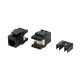 Вставка Keystone Jack RJ-45 (8P8C) Hyperline KJ8-8P8C-C6-180-BK