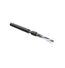 Кабель интерфейса RS-485 Hyperline RS-SF-1x2x24/7-PVC-BK-500