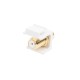 Вставка формата Keystone Jack F-type / RCA красный (IN/OUT) gold plated ROHS белая Hyperline KJ1-RCA/RD-FHG-WH