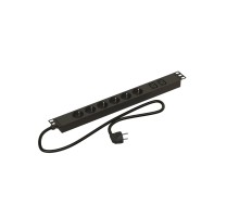 Блок распределения питания Hyperline SHE19-6SH-2IEC-2.5EU