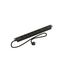 Блок распределения питания Hyperline SHE19-6SH-2IEC-2.5EU