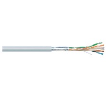 Кабель витая пара Hyperline FUTP4-C6-S23-IN-LSZH-GY-305