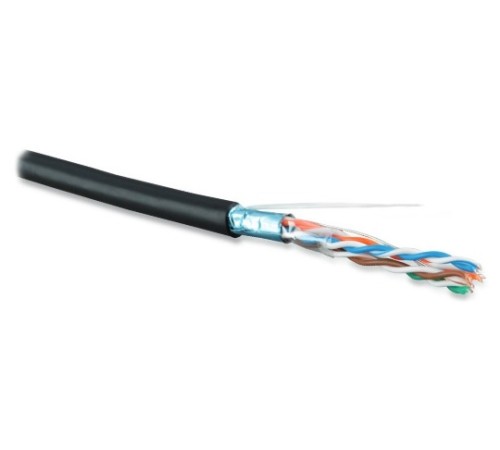 Кабель витая пара Hyperline FUTP4-C6-S23-OUT-PE-BK-500