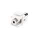 Вставка формата Keystone Jack с проходным адаптером TRS 3.5 мм ROHS белая Hyperline KJ1-TRS-D3.5-WH