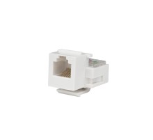 Вставка Keystone Jack RJ-12 (6P6C) Hyperline KJ1-6P6C-C2-90-WH