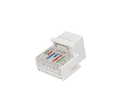 Вставка Keystone Jack RJ-12 (6P6C) Hyperline KJ1-6P6C-C2-90-WH