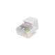 Вставка Keystone Jack RJ-12 (6P6C) Hyperline KJ1-6P6C-C2-90-WH