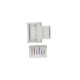 Вставка Keystone Jack RJ-12 (6P6C) Hyperline KJ1-6P6C-C2-90-WH