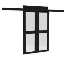 Дверной комплект для изолированного коридора Hyperline DGK-4702-D01-R001-RAL9005